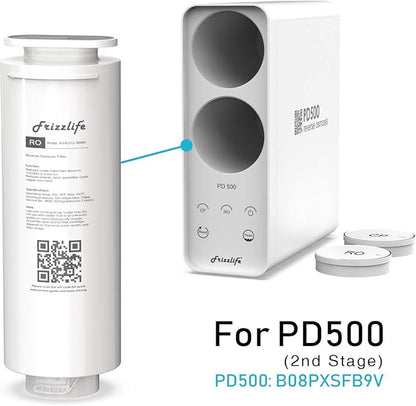 FRIZZLIFE ASR212-500G RO Replacement Filter Cartridge for PD500 (2nd Stage)