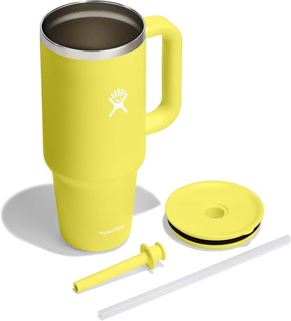 Hydro Flask Travel Tumbler Stainless Steel Vacuum Insulated Tumbler with Lid and Straw for Cold Water and Drinks for Sports, School, Work, Car, Travel, Weekends