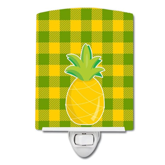 Caroline's Treasures BB8967CNL Pineapple #3 Ceramic Night Light Compact, UL-Certified, Ideal for Bedroom, Bathroom, Nursery, Hallway, Kitchen, 6x4x3, Multicolor