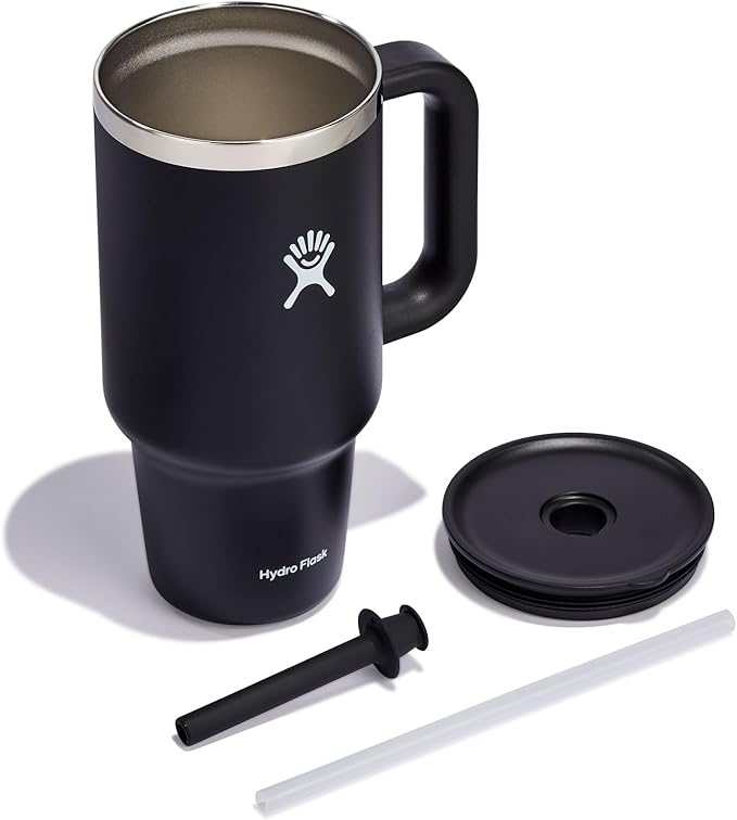 Hydro Flask Travel Tumbler Stainless Steel Vacuum Insulated Tumbler with Lid and Straw for Cold Water and Drinks for Sports, School, Work, Car, Travel, Weekends