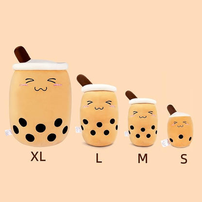 Niuniu Daddy Large Boba Tea Stuffed Animals, 24 + inch Jumbo Boba Plush, Cute Bubble Tea Plushie, Brown