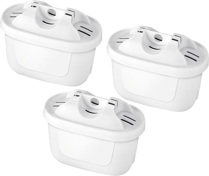 Water Filter Replacement for Mavea filters 3 pack,Compatible With Brita Mavea 1001122 Maxtra and LEVOIT Pitcher