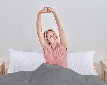 Utopia Bedding Body Pillow Cases - 2 Pack - Envelope Closure - Soft Brushed Microfiber Fabric - Shrinkage and Fade Resistant Pillow Covers 21 X 54 Inches (Body, White)