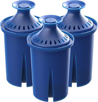 Alkaline Water Filter, Replacement for Brita® Filter, Pitchers and Dispensers, Classic 35557, OB03, Mavea® 107007, Replacement for Brita® Pitchers Grand, Lake, Capri, Wave and More (3 Pack)