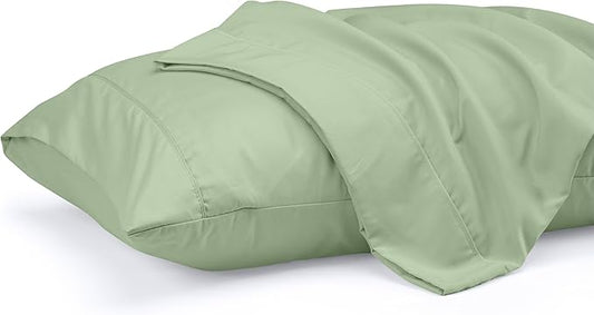 Utopia Bedding King Pillow Cases - 2 Pack - Envelope Closure - Soft Brushed Microfiber Fabric - Shrinkage and Fade Resistant Pillow Covers 20 X 40 Inches (King, Sage)