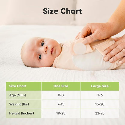Baby Swaddle Sleep Sacks with Zipper - 3-Pack Newborn Swaddle Sack, Baby Swaddles Sleep Sack 0-3 Months, Wearable Blanket Baby, Baby Swaddle Blanket Wrap, Swaddle Sack, Easy Change Swaddle (Angelic)