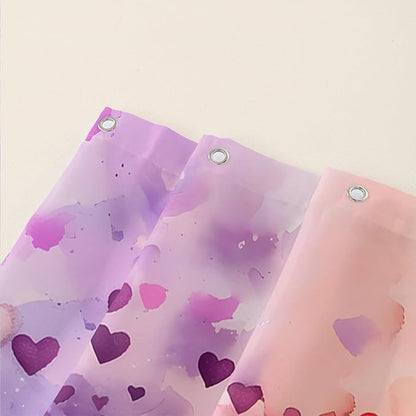 AILONEN Tree of Life Shower Curtain for Bathroom,Watercolor Hearts Tree Printed Waterproof Bath Curtain,Colorful Tree Leaves of Life Abstract Boho Shower Curtain 72" W x 96" H