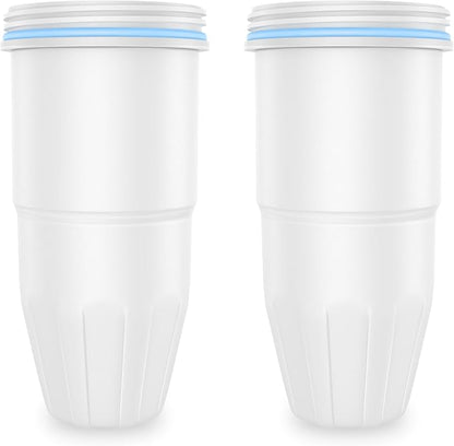 Water Filter Replacement Compatible with Zero Pitchers and Dispenser, Multiple-Stage Replacement Water Filters for ZR-017 ZR-001 ZR-004 ZD-013 ZS-008, Reduce Chlorine TDS PFOA/PFOS, 2Pack
