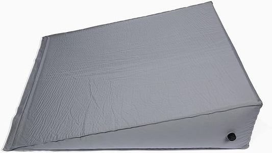 Self-Inflating Bed Wedge Pillow | Lightweight for Travel | Wedge Pillow for Sleeping and Acid Reflux, Heartburn, and GERD Pillow (30 Inch)