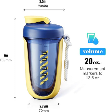 shaker cups for protein shakes 20 oz protein shaker bottle，Leak Proof，The Perfect Shaker for the Gym, Pre-Workout Bottle，Cocktail Shaker Cup，Weight Loss Supplement Shakes
