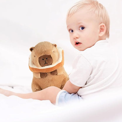 Toast Capybara Plush, Cute Capybara Plush, Toast Removable Capybara Stuffed Animal Bread Capybara Plushies Toys Gifts for Kids 11 inch