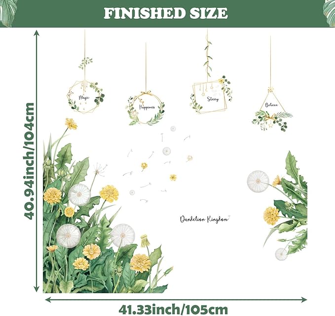 Botanical Green Leaves Wall Stickers Leaf Wall Decals Monstera Leaf Tropical Plants Wall Decals Bedroom Living Room Sofa TV Background Wall Decor