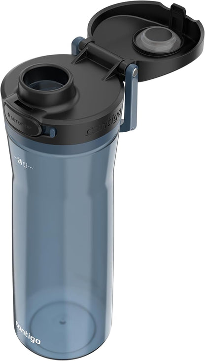 Contigo Jackson Water Bottle, 24 oz, Blueberry