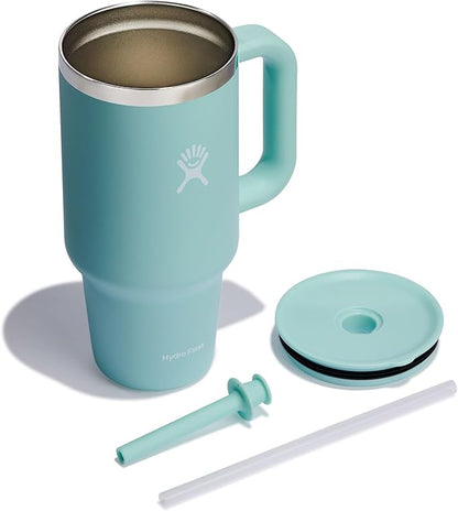 Hydro Flask Travel Tumbler Stainless Steel Vacuum Insulated Tumbler with Lid and Straw for Cold Water and Drinks for Sports, School, Work, Car, Travel, Weekends
