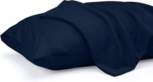 Utopia Bedding King Standard Pillow Cases - 2 Pack - Envelope Closure - Soft Brushed Microfiber Fabric - Shrinkage and Fade Resistant Pillow Covers 20 X 36 Inches (King Standard, Navy)