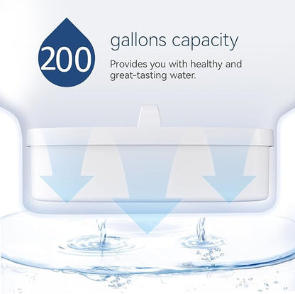 Replacement Filters for All Waterdrop® Pitcher Filtration System, Fits Waterdrop® WD-PF-01A Plus, Reduces PFAS, PFOA/PFOS, Chlorine, Last Up to 3 Months or 200 Gallons (Pack of 3)