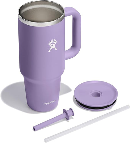 Hydro Flask Travel Tumbler Stainless Steel Vacuum Insulated Tumbler with Lid and Straw for Cold Water and Drinks for Sports, School, Work, Car, Travel, Weekends