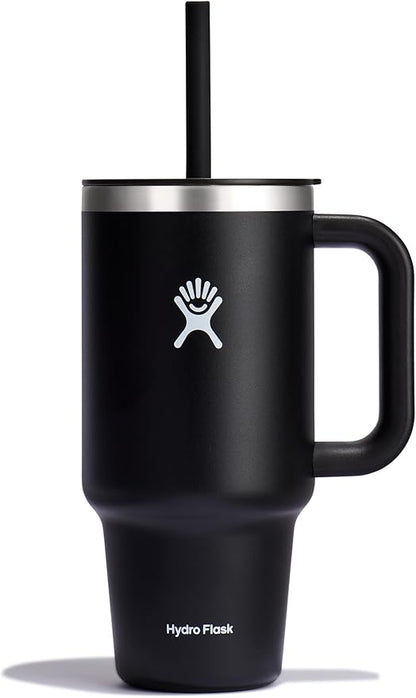 Hydro Flask Travel Tumbler Stainless Steel Vacuum Insulated Tumbler with Lid and Straw for Cold Water and Drinks for Sports, School, Work, Car, Travel, Weekends