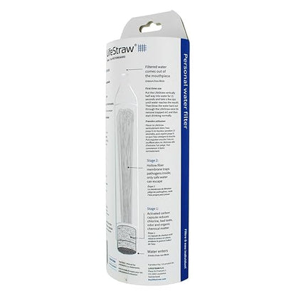 LifeStraw Go Water Bottle 2-Stage Replacement Filter, White