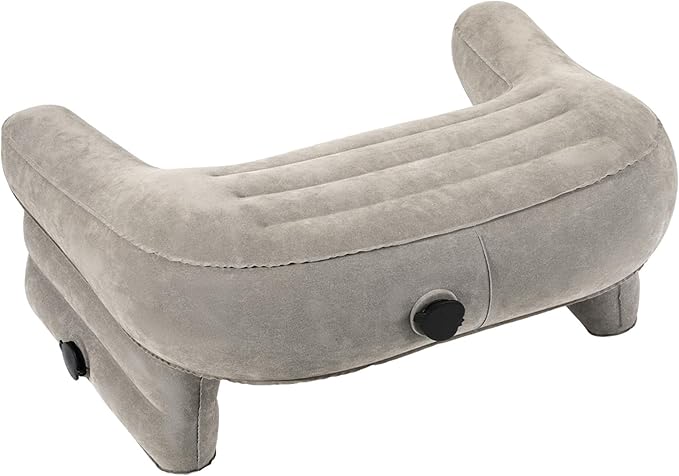 Luxspire Reading Pillow for Gaming, Extra Large Reading Pillows for Sitting in Bed Adult, Inflatable Portable Gaming Pillow, Lap Desk Pillow for Playing Steam Deck Switch, Gray