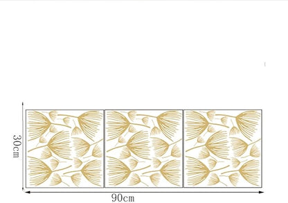 Golden Dandelion Wall Decals DIY Flowers Wall Stickers for Bedroom Living Room Office Home Wall Art Decor