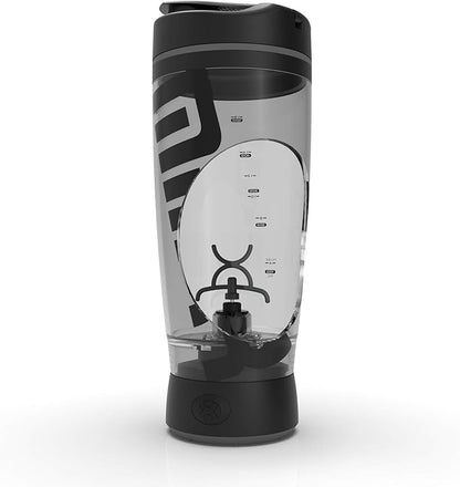 Promixx Original Shaker Bottle (MiiXR Edition) - Battery-powered for Smooth Protein Shakes - BPA Free, 20oz Cup (Black/Gray)