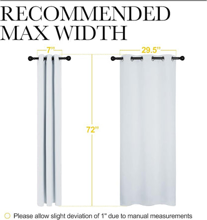 NICETOWN Room Darkening Draperies Curtains, Window Treatment Thermal Insulated Grommet Room Darkening Curtains/Drapes for Bedroom (Greyish White, 2 Panels, 34 by 72)