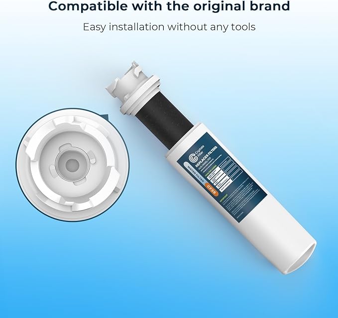 Crystala Filters 4US-MAXL-F01 Replacement Filter, Compatible with 4US-MAXL-S01 System, 2PACK