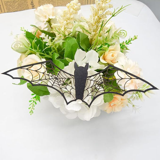 Halloween Wall Stickers Decorations Large Bat Wall Decals Supply Hollow Out Bats Decor Scary Bat Stickers for Wall Glass Mirror Living Room Home Kitchen Indoor Outdoor Halloween Decoration Clearance