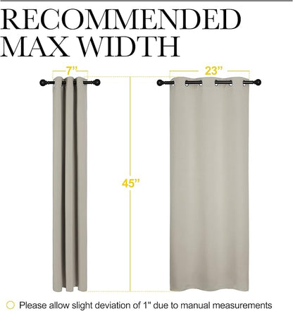 NICETOWN Room Darkening Curtain Panels for Living Room, Thermal Insulated Grommet Room Darkening Draperies/Drapes for Window (Natural, 2 Panels, W29 x L45 -Inch)