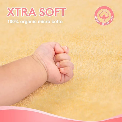Hooded Towel for Kids 100% Cotton Ultra Soft with Unique Animal Design Large for Infants 3-10 Years (Fawn)