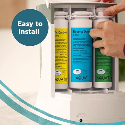 AquaTru Carafe AT100 Reverse Osmosis Filter | Reduces Arsenic, Lead, Parasitic Cysts, Copper, and More | Filters Impurities Down To 1/10000 of a Micron!