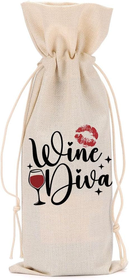 Funny Wine Quotes Wine Bag Wine Tasting Party Supplies for Wine Lovers Women Men Bride Grammy Friend Christmas Birthday Wedding Bachelorrette Party Wine Bags