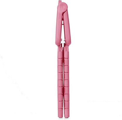 Casafield 9" Folding Step Stool with Handle, Pink - Portable Collapsible Small Plastic Foot Stool for Kids and Adults - Use in The Kitchen, Bathroom and Bedroom