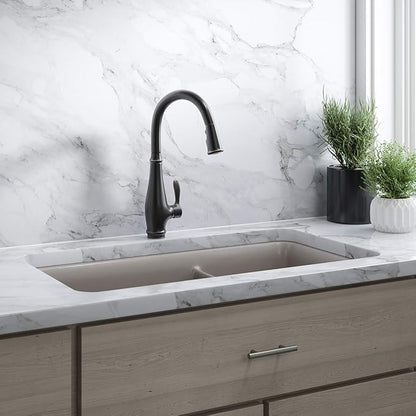 KOHLER K-8204-CM3 Cairn Sink, 33 in, Matte Taupe