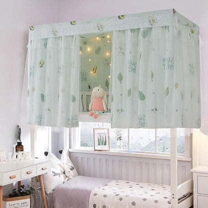 XGOPTS Dormitory Bunk Bed Privacy Curtains Students Single Bottom Bunk Bed Blackout Curtains Dustproof Cloth Bed Canopy Curtains Shading Mosquito Protection Nets Bedroom Tent Decor