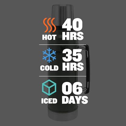 Stanley Classic Vacuum Insulated Wide Mouth Bottle -BPA-Free 18/8 Stainless Steel Thermos for Cold & Hot Beverages