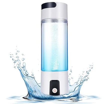 Hydrogen Water Bottle, Portable Hydrogen Water Ionizer Machine, Rechargeable Hydrogen Water Bottle Generator, with Pem SPE Technology Hydrogen Water Cup for Office, Travel, Exercise, Gift for Love