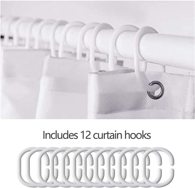 Feelyou Cute Cat Shower Curtain Kids Black White Cat Fabric Shower Curtain 3D Print Bathroom Waterproof Accessories with 12 Hooks for Women Men Flower Pattern Curtains,72x84 Inches