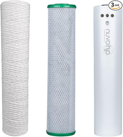 Manor Trio System Replacement Cartridges, Sediment and Chloramine Filters