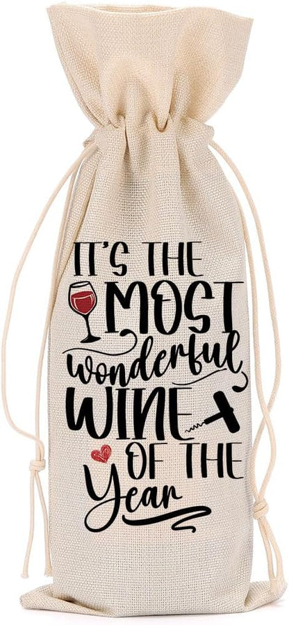 Funny Wine Quotes Wine Bag Wine Tasting Party Supplies for Wine Lovers Women Men Auntie Groom Friend Christmas Birthday Wedding Bachelorrette Party Wine Bags
