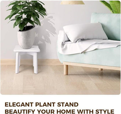 StrongTek Sturdy Bamboo Step Stool with Anti-Slip Feet, Easy-Assembly, 350 LBS Capacity, Ideal for Kids and Adults, Perfect for Bathroom, Bedroom, or Doorway Use, 11" x 11" x 10.6"