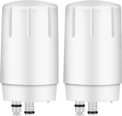 Replacement for Brita Faucet Filter, Faucet Water Filter Fits for All Brita Sink Faucet Filtration System, White, 2-Pack