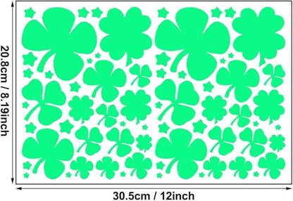 Glow in The Dark Leaf Wall Stickers for Home,60pcs PET Exquisite Carved Plant Wall Stickers for Bedrooms, Leaf Stickers Wall Decals for Boys and Girls Room, Cute Plant Decals Stickers Walls(Leaf 6)