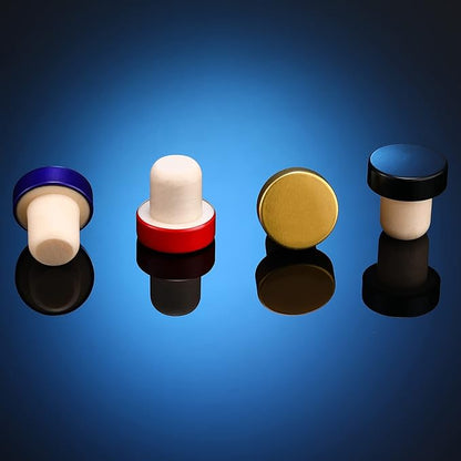 T-shaped Stopper Cork Wine Stopper Bottle Stoppers Reusable Wine Bottle Stopper Sealing Plug Bottle Cap for Wine Beer Bottles DIY Craft (Red, Blue, Black, Gold, 24)
