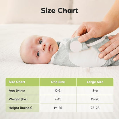Baby Swaddle Sleep Sacks with Zipper - 3-Pack Newborn Swaddle Sack, Baby Swaddles Sleep Sack 3-6 Months, Wearable Blanket Baby, Baby Swaddle Blanket Wrap, Swaddle Sack,Easy Change Swaddle(Aspire, L)