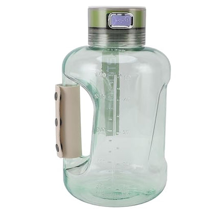 Hydrogen Water Bottle, Portable Leakproof Hydrogen Rich Water Generator, Rechargeable Sports Kettle for Family Fitness Office Travel Daily, 1.5L (Light Green)