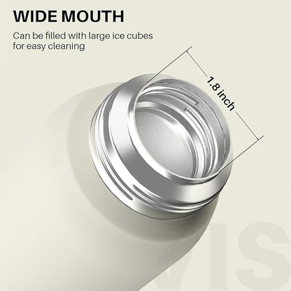Insulated Sports Water Bottle, Stainless Steel Water Bottles with Locking Flip Top Lid, Insulated Bottle with Double-Wall Vacuum Insulation for Fitness and Outdoor Enthusiasts