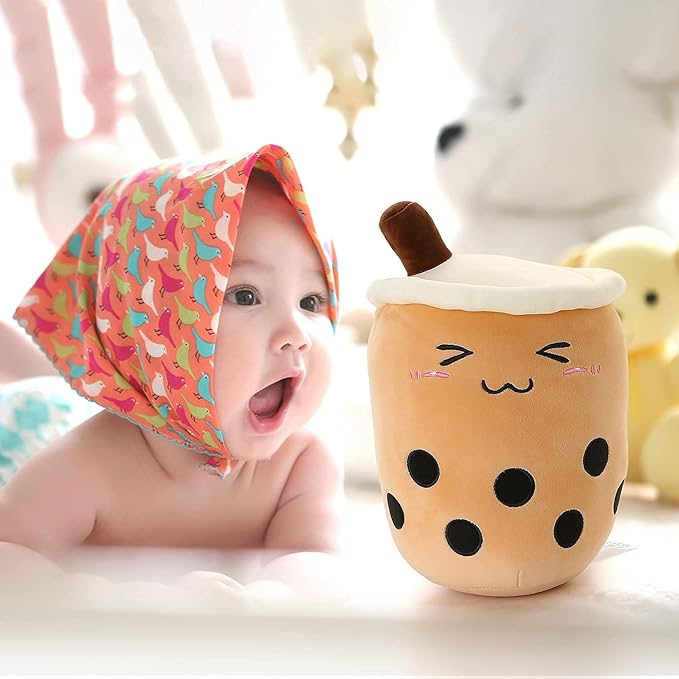 Niuniu 13.7in Squishy Boba Tea Plush Toy - Great Gift for Kids