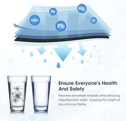 MARRIOTTO Compatible with PUR® water filter replacement, Pur filter replacement faucet compatible with All PUR®, RF9999® and RF-3375, Pur filter replacement faucet, 6 Pack